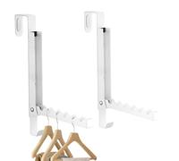 FmtwPhn Étendoir à vêtements pour porte | 2 x Étendoir à linge pliable en métal - Étendoir à linge pour sécher les serviettes, soutiens-gorge, vêtements
