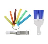 FmtwPhn Peigne à Ailettes de Condenseur - Poils Raides Et Multifonction Portable | Brosse Peigne Redresseur D'Ailettes Pour Condenseur - Pour HVAC, Maison, Bureau, Appartement Et Dortoir