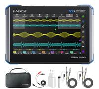 FNIRSI DPOS350P Oscilloscope à Tablette 4 en 1 350 MHz, Analyseur de Spectre 200kHz - 350MHz, Analyseur de Réponse en Fréquence, Générateur DDS, Oscilloscope Portable 2 CH 1 Géch/s, Écran Tactile 7''