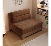 FNXBDPA Canapé-lit, Mousse Haute densité, Tissu Velours côtelé, Pieds en Bois Massif(80cm)