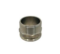FNYUVNFAF Raccord mâle BSPT 2" (DN50) vers Tri Clamp en Acier Inoxydable 304, Embout de Serrage de 64 mm