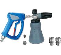 Foamkanon – Pistolet à mousse – Pulvérisateur de mousse – Buse réglable – Flacon de 1 litre – Pour nettoyeurs haute pression