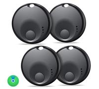 Focenat Lot de 4 Smart tag,Smart Tag Traceur,Localisateurs D'Objets Bluetooth,Batterie Remplaçable,Compatible avec Apple Find My(Uniquement iOS),pour Valises,Portefeuilles,Clés