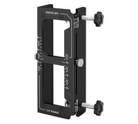 Focket Kit de Gabarit de Charnière de Porte, Alliage d'aluminium Réglable pour Charnières de 2,5 à 5 Pouces, Gabarit de Routeur de Mortaisage Réglable à Rayon de 1/4 et 5/8 Pouces, avec Ensemble