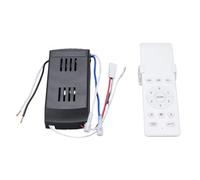 Focket Kit de Télécommande de Ventilateur de Plafond Universel, DC 6 Vitesses de Pénétration du Mur de Temporisation Remplacement du Signal pour Le Récepteur du Contrôleur de Lumière