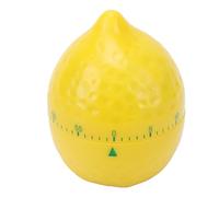 Focket Minuterie de Cuisine Mécanique, Compte à Rebours Manuel de 60 Minutes, Alarme Forte, Minuterie Batterie, à Remonter avec Une Jolie Forme de Citron pour la Cuisine, l'étude à Domicile en