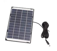 Focket Panneau Solaire 6W 12V, Module Solaire Polycristallin Haute Conversion 30% Mini Panneau Solaire, Petit Panneau Solaire pour Réverbère Solaire, Pompe Solaire, Ventilateur Solaire