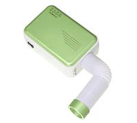 Focket Sèche-Linge électrique Portable, ABS Petit Sèche-Linge Multifonctionnel à Circulation d'air Chaud Rapide pour Animal de Compagnie (Vert Matcha Prise Ronde de l'UE)