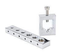 Focket VS559 Gabarit de Perçage pour écrou et Boulon de Fil de sécurité Métrique, Ensemble de Guide de Perçage de Fil de sécurité, Gabarit de Perçage de Boulon D'écrou SAE et Métrique, Ki
