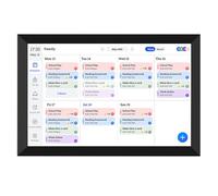 Fockety 10"Calendrier Numérique et Graphique de Corvée, Planificateur Familial Intelligent à écran Tactile Interactif, Calendrier électronique de Foyer avec Planificateur de Repas