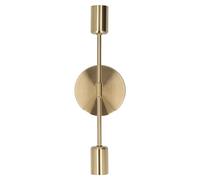 Fockety Applique Murale Vintage E27 E26, 2 Lumières Double Applique Murale en Laiton brossé pour Salle de Bain, Cuisine, Salon, vanité, Couloir, Ferme Moderne, éclairage Intérieur