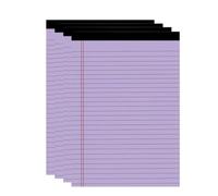 Fockety Blocs notes A4 à grands carreaux, double marge rouge, 50 feuilles | Papier à grands carreaux, 27 lignes, couverture rigide, feuilles détachables, léger, compatible A4, idéal pour les cours