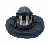 Fockety Casque de Sablage avec Visière PC, Cagoule de Protection Anti-poussière, pour Polissage Peinture Ponçage Décapage