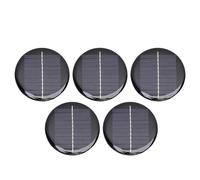 Fockety Lot de 5 panneaux ronds de rechange pour lanterne solaire de 6,1 cm pour extérieur, jardin, allée, cour