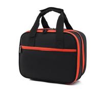 Fockety Mallette à Outils pour électricien Double Couche (Black) | Sac de Protection pour Multimètre Numérique en Tissu Oxford, Plusieurs Poches de Rangement pour électriciens