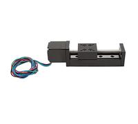 Fockety Mini Guide Lineaire, COURS de 50 Mm ± 0,1 Mm Guide Lineaire AVEC 50 + 2 COURS RÉSERVEE, 1 TIGE FILETEE, 5 Kg Charge Horizontale, 1kg Charge Verticy, CNC Linear Motion Rail