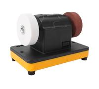 Fockety Mini Meuleuse D'établi, Ponceuse D'établi 2000-6000 Tr/min avec Meules Doubles de 3 Pouces, Rectifieuse pour Métal, Bois, Fabrication de Couteaux Aiguisés, Polissage de Bijoux