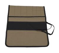 Fockety Organisateur de Rouleaux d'Outils, Sac à Outils Enroulable à 7 Poches, Sac à Outils en Toile avec Pochettes à Bandes élastiques et Protection à Rabat Souple pour électricien CVC Plombier