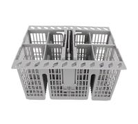 Fockety Panier à Couverts pour Lave-Vaisselle, 8 Compartiments 2 Couvercles, Panier à Petits Ustensiles Universel en ABS Compatible avec ItaIdos, pour 99673 8729, C00257140, C00386607,