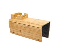 Fockety Plateau Porte-gobelet de canapé, Plateau de Bras de canapé Antidérapant Anti-déversement, Table de D'accoudoir de Portable pour Télécommande, Collations, (Un Type 41,2X33,5cm)