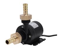 Fockety Pompe de Circulation D'eau 800 L par Heure, Pompe à Moteur sans Balais Ultra Silencieuse 19 W DC 24 V avec Joint en Laiton pour Chauffe-eau Solaires, Tuyauterie de Caravane