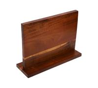 Fockety Porte-couteau Magnétique, Bloc de Rangement Magnétique Double Face en Bois Massif avec Aimants Dissimulés, Base Antidérapante, Organisateur de Couteaux pour Comptoir de Cuisine