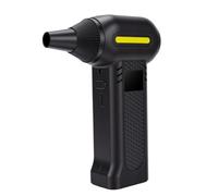 Fockety Souffleur D Air comprimé, Dépoussiéreur électrique sans Fil Portable Rechargeable 8000mAh 20000RPM 5 Vitesses Réglables, for PC Voiture Clavier Animaux et Ordinateur (BLACK)