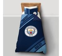 FOCO Parure de lit réversible avec housse de couette et taie d'oreiller Manchester City FC Dark Rayz
