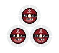 FOCSTOL Disque Carbure Bois - 3 pièces 75mm x 10mm Brasé Sous Vide Lame Scie pour Bois Caoutchouc Plastique