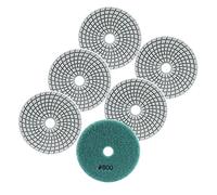 FOCSTOL Disque Diamant de Polissage - 6 pièces 100mm #800 Tampon Polissage Diamant pour Granit Marbre Pierre Artificielle Quartz pour Meuleuse d'angle