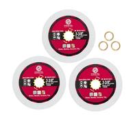 FOCSTOL Disque Diamant Verre 85mm - 3 pièces Double Face Coupe Meulage Lame Scie Diamant pour Verre Jade Cristal Arbre 15mm x 10mm