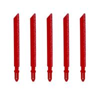 FOCSTOL Lame Scie Sauteuse Diamantée - 5 pièces 100mm Disque de Coupe avec Tige en T pour Fibre Verre Marbre Plastique Bois Grain 46
