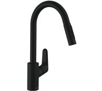 Focus M41 Mitigeur de cuisine 240 noir mat, avec douchette extractible 2 jets (31815670)