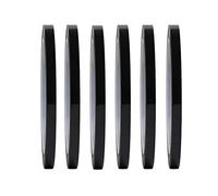 Fodattm 6 Rouleaux de Ruban Adhésif pour Art Graphique, Noir, 5 mm x 66 m, Effaçable à Sec, Parfait pour Tableau Blanc