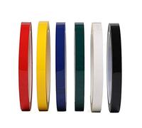 Fodattm Lot de 6 rouleaux de ruban adhésif fin pour tableau blanc - 72 m par rouleau (multicolore, largeur : 5 mm)
