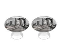 FodPand Lot de 2 boutons d'armoire de 2,8 cm à trou unique - Poignées de tiroir décoratives pour commode, cuisine, salle de bain, armoire, meuble, porte de placard