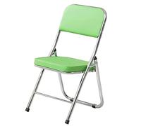 FOELANNE Chaise de Bureau Pliable et Portable, Chaise Pliante Multicolore avec Dossier en Cuir PU, for Maison, Bureau, école, Salle à Manger, réunion(A)