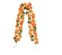 FOELANNE Guirlande de Feuilles d'érable d'automne artificielles en Soie | Multicolore, 3/6 pièces, décor d'automne : plantes, feuilles de vigne(Color B,3pcs)