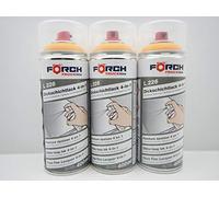 Förch Komatsu Lot de 3 bombes de peinture 4 en 1 Jaune 400 ml