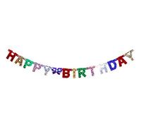 Folat 08554 Guirlande de Lettres 'Happy Birthday' Holographique, Multicolore