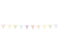 Folat 22206 Decoracion de pastell couleur Guirlande Fanions - Dreamy Pastels - Polyester/Coton - 6 mètres Décoration Réutilisable Party Pour Enfants Adultes