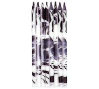 Folat 24195 Bougies Marbre Noir - 10 cm - 24 pièces - Bougies de Gâteau pour la décoration de D'anniversaire, Anniversaire, Happy Birthday, Anniversaires de Mariage, Gâteau de Mariage