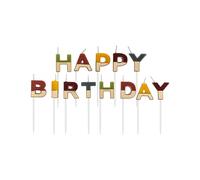 Folat 24209 Ensemble Comfy Cozy-2 cm-Bougies décoration de D'anniversaire, Happy Birthday, Anniversaires, Gâteau de Mariage, Multicolore