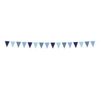 Folat 24318 Décorations de fête en papier bleu Bannière Drapeau Fanion - Bold Blue - 6 mètres - Décorations de mariage pour festival, carnaval, décoration d'anniversaire, baby shower