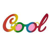 Folat 24826 Lunettes arc-en-ciel cool unisexe pour adulte Multicolore