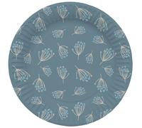 Folat 24981 Decoration Baby Shower Garcon - Assietes - Blooming Baby Boy - 23 cm - 8 pièces - pour Révélation de Genre Decoration