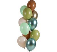 Folat 25123 Ballons en Latex Premium Ensemble - Safari Chique 33cm - 12 pièces - Pour Anniversaire, Mariage, Diplôme, Cérémonie, Décorations de Fête