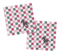 Folat 27504 Décoration d'anniversaire Cheval Rose - Serviettes - Happy Horses - 33 x 33 cm - 20 pièces - Vaisalle Party thème Cheval
