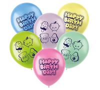 Folat 27690 Ballons anniversaire Kawaii Ballons en latex - Kawaii Party - 33 cm - 6 pièces Fête d'anniversaire, Decoration