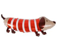 Folat 28586 Ballon aluminium en forme - Chien - 88 x 35 cm - Décoration de fête pour anniversaires d'enfants, animaux, thème animalier - Ballon en aluminium à remplir d'hélium